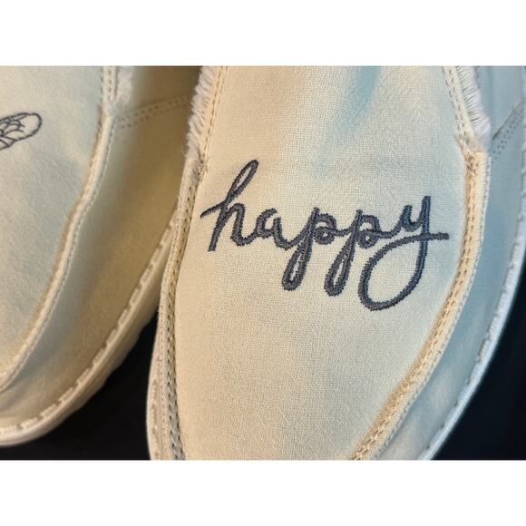 Women’s Hey Dude Lenas, NWT Natural Turtledove, Bee Embroidery, Cork Insole Sz11 - Picture 4 of 12